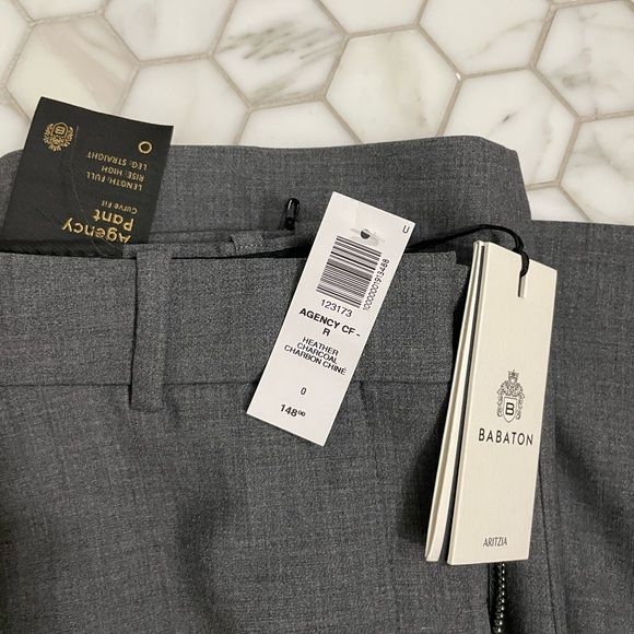 ARITZIA Babaton Agency Curve-Fit Pant - Heather Charcoal- size 0 - Picture 7 of 7